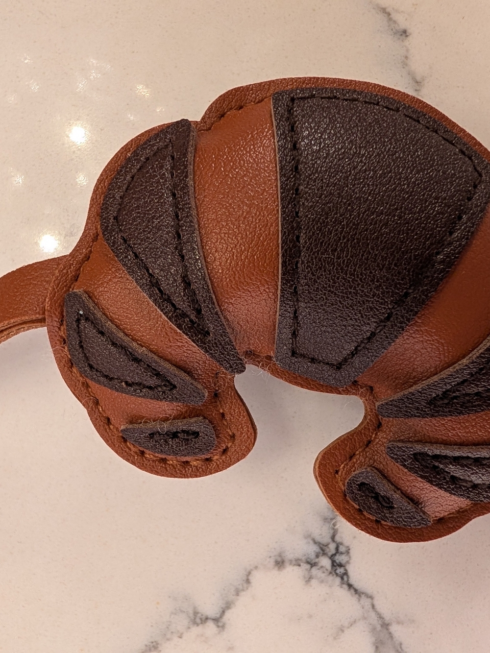 Leather Croissant Bag Charm - Pick One (New) - Picture 4 of 7